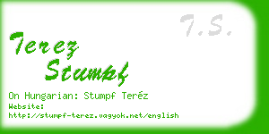 terez stumpf business card
